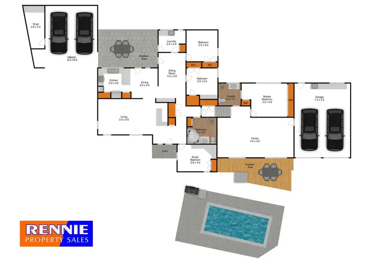 Floorplan of Homely house listing, 5 Bond Court, Churchill VIC 3842