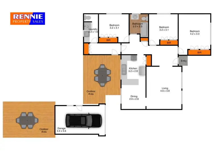 Floorplan of Homely house listing, 17 Kelleher Street, Churchill VIC 3842