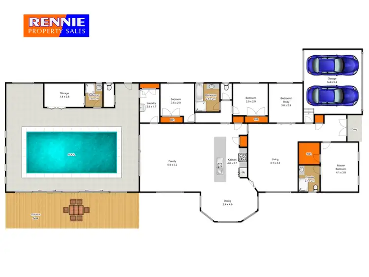 Floorplan of Homely house listing, 20 Bellarine Circuit, Morwell VIC 3840
