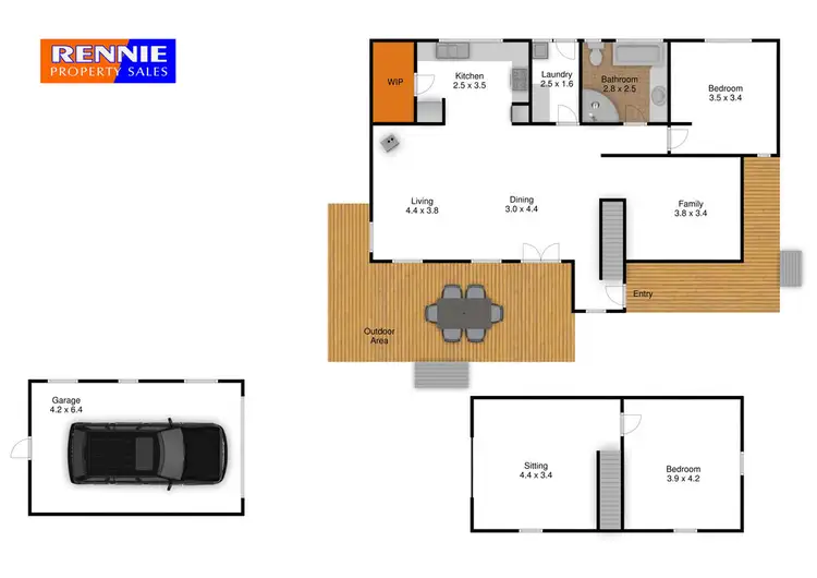 Floorplan of Homely house listing, 3-5 Bastin Street, Boolarra VIC 3870