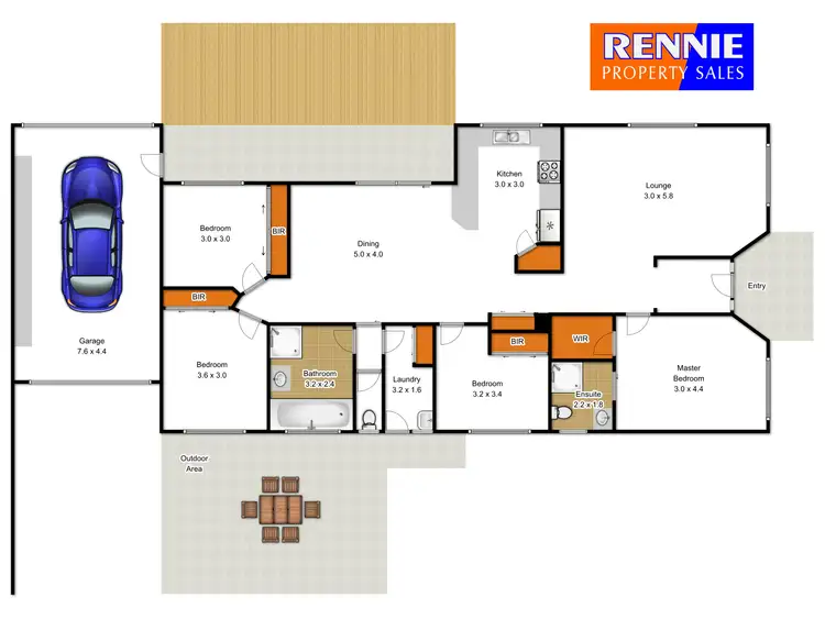 Floorplan of Homely house listing, 49 Bradman Boulevard, Traralgon VIC 3844