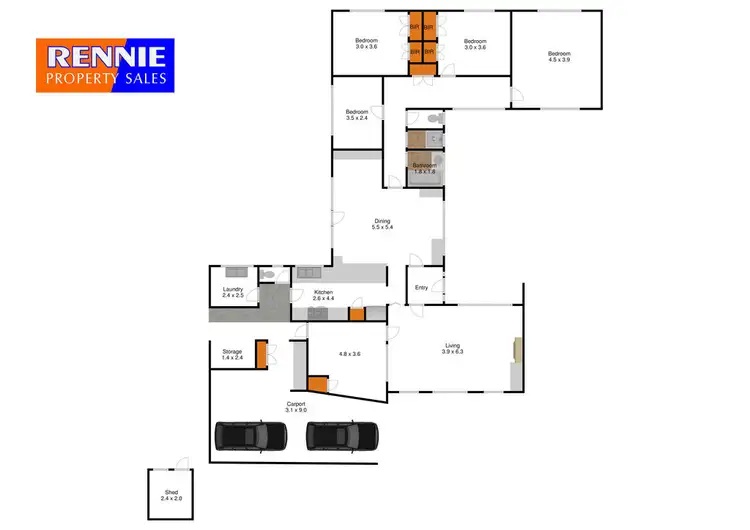 Floorplan of Homely house listing, 4-6 Charles Street, Traralgon VIC 3844