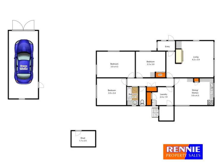 Floorplan of Homely house listing, 82 Well Street, Morwell VIC 3840