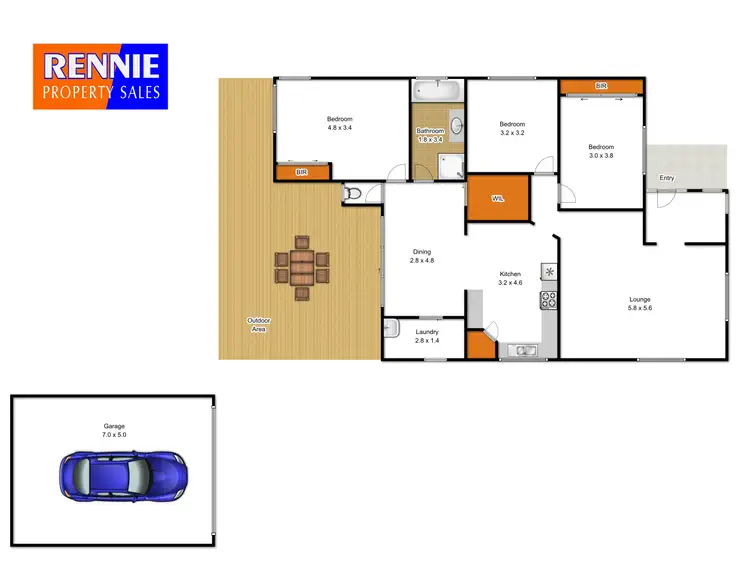 Floorplan of Homely house listing, 82 Gordon Street, Traralgon VIC 3844