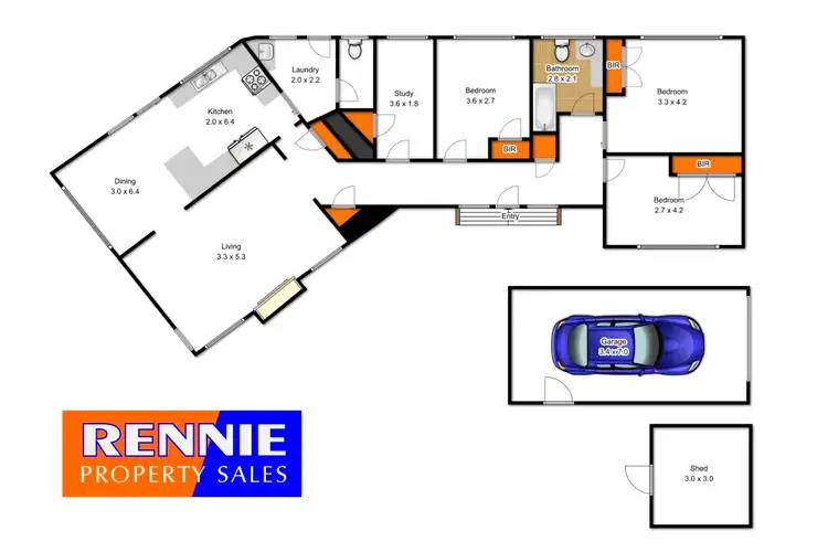 Floorplan of Homely house listing, 12 Doherty Avenue, Morwell VIC 3840