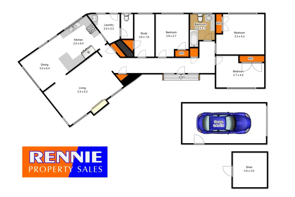 Floorplan of Homely house listing, 12 Doherty Avenue, Morwell VIC 3840