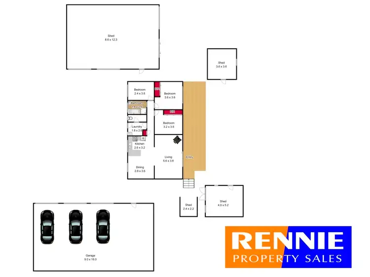 Floorplan of Homely rural property listing, 110 Todds Road, Boolarra VIC 3870