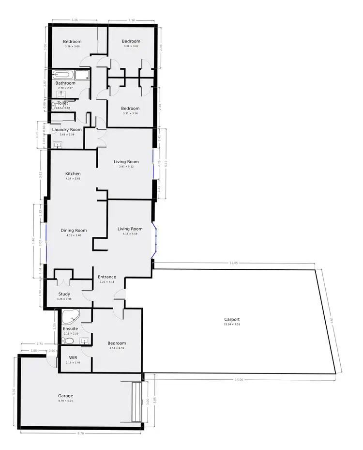 Floorplan of Homely house listing, 32 Banyule Court, Kyabram VIC 3620