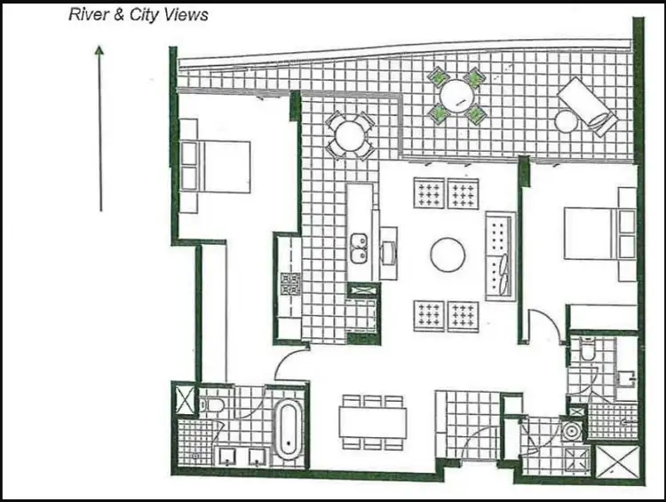 Floorplan of Homely apartment listing, 801 30 The Circus, Burswood WA 6100