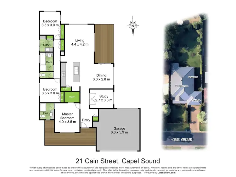 Floorplan of Homely house listing, 21 Cain Street, Capel Sound VIC 3940