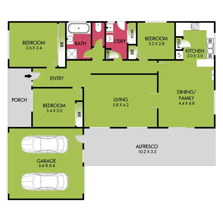 Floorplan of Homely house listing, 194 Bailey Street, Grovedale VIC 3216