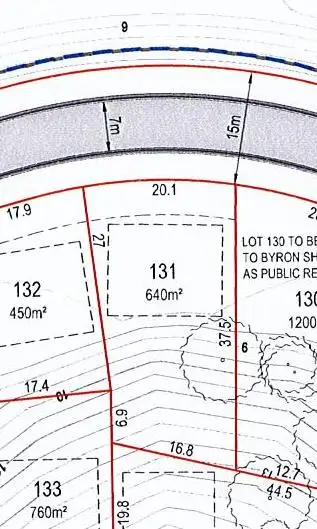 Floorplan of Homely land listing, LOT 131 Lorikeet Lane, Mullumbimby NSW 2482