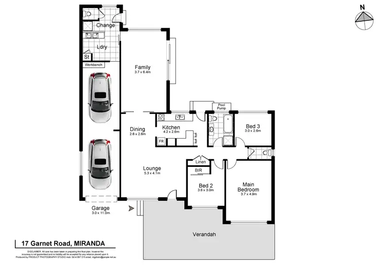 Floorplan of Homely house listing, 17 Garnet Road, Miranda NSW 2228