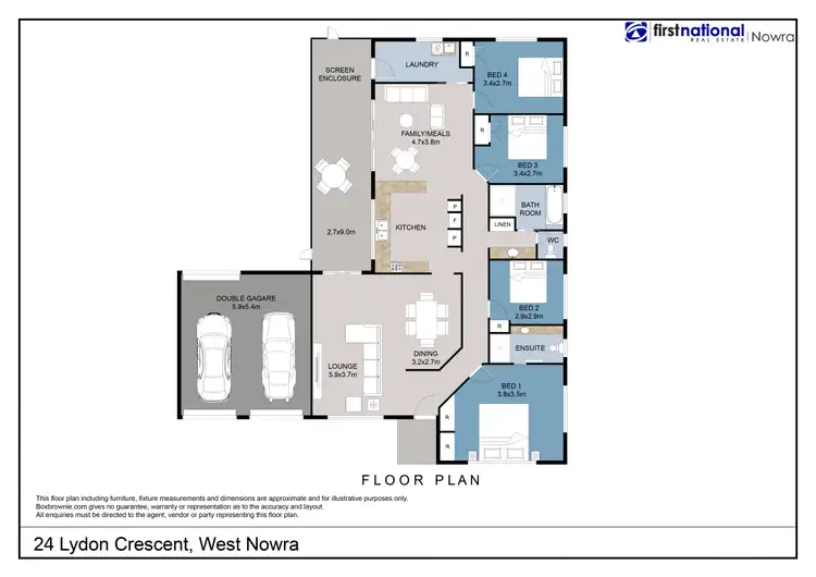 Floorplan of Homely house listing, 24 Lydon Crescent, West Nowra NSW 2541