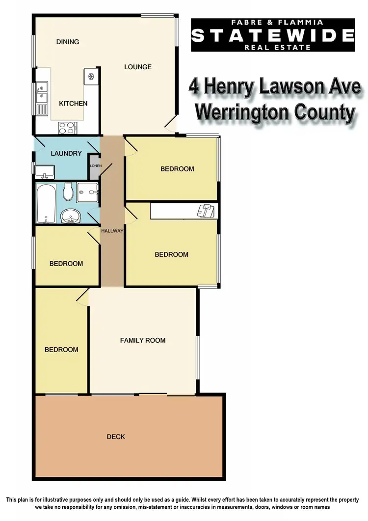 Floorplan of Homely house listing, 4 Henry Lawson Avenue, Werrington County NSW 2747