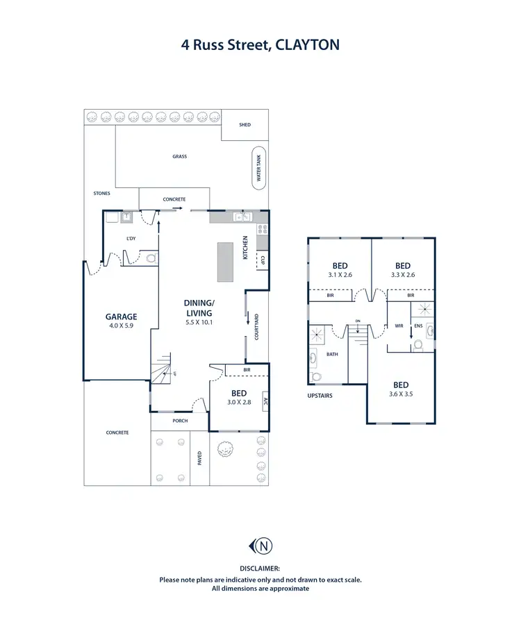 Floorplan of Homely townhouse listing, 4 Russ Street, Clayton South VIC 3169