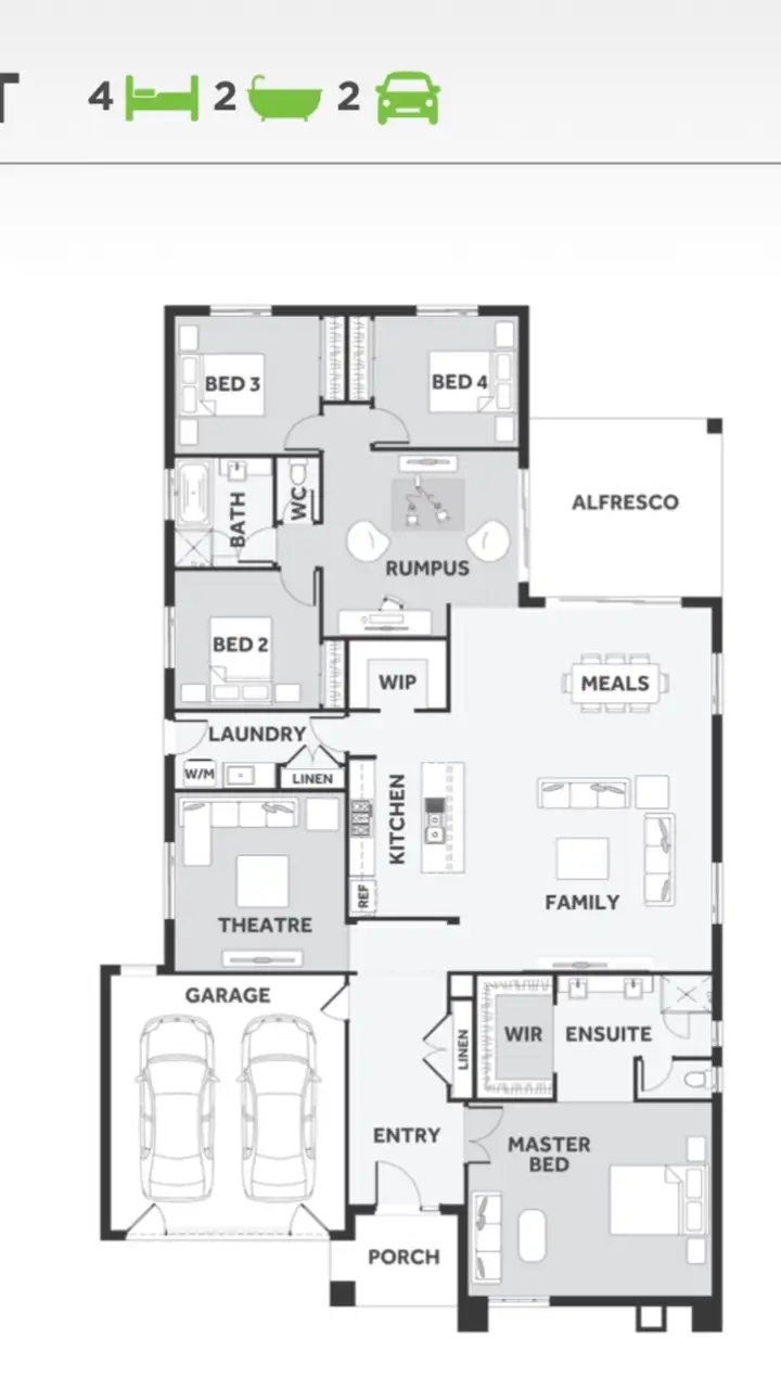 Floorplan of Homely house listing, 14 Erindale Street, Cranbourne West VIC 3977