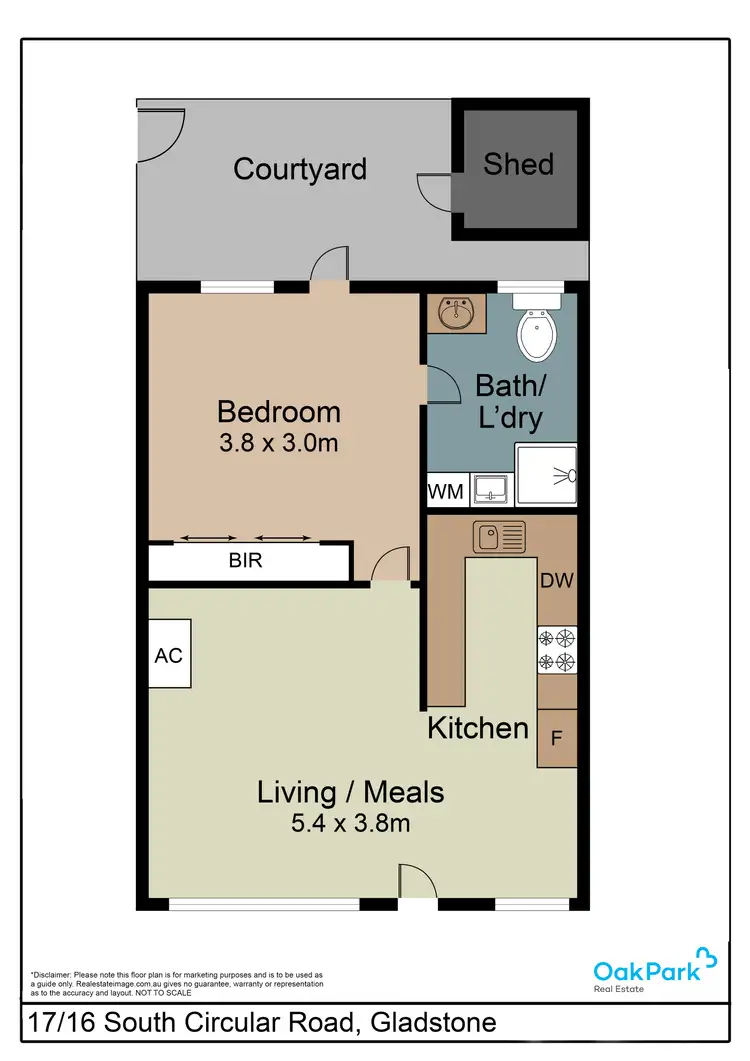 Floorplan of Homely unit listing, 17/16 South Circular Road, Gladstone Park VIC 3043
