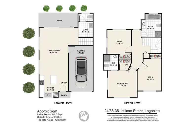 Floorplan of Homely townhouse listing, 24/33 Jellicoe Street, Loganlea QLD 4131