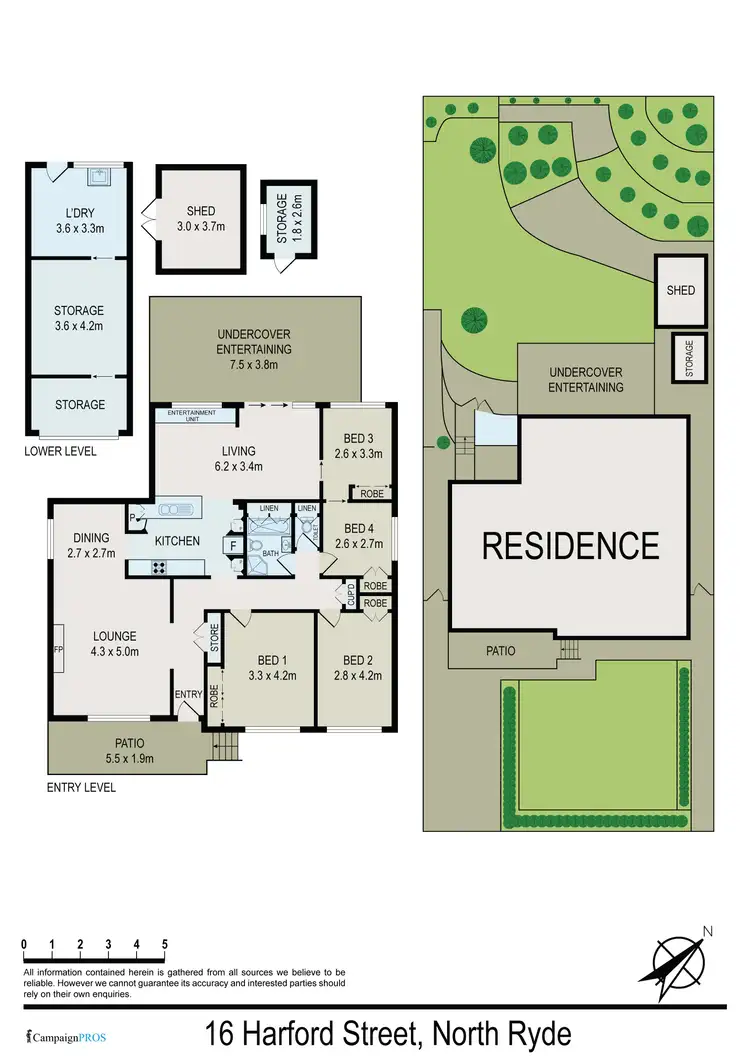 Floorplan of Homely house listing, 16 Harford Street, North Ryde NSW 2113
