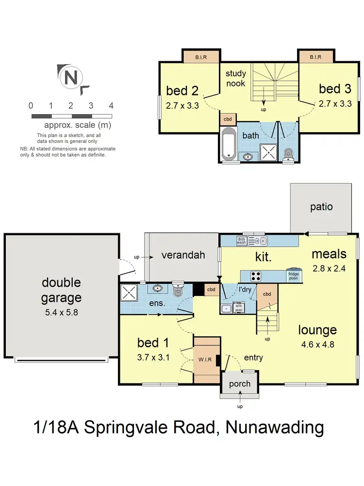 Floorplan of Homely townhouse listing, 1/18A Springvale Road, Nunawading VIC 3131