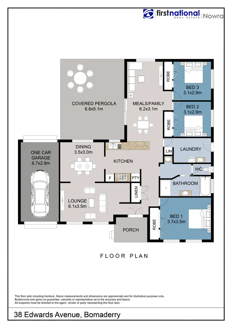 Floorplan of Homely house listing, 38 Edwards Avenue, Bomaderry NSW 2541