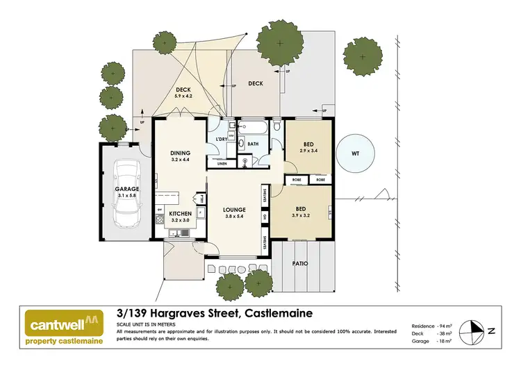Floorplan of Homely townhouse listing, 3/139 Hargraves Street, Castlemaine VIC 3450