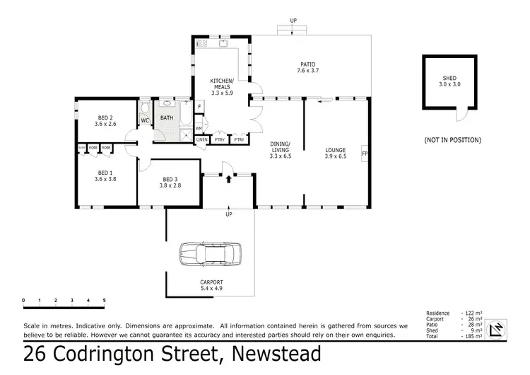 Floorplan of Homely house listing, 26 Codrington Street, Newstead VIC 3462
