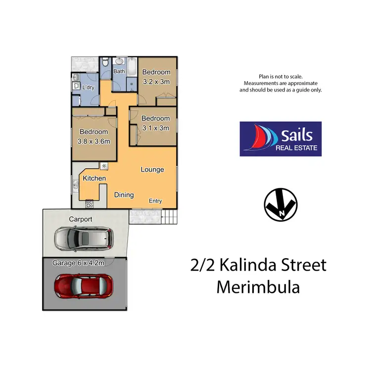 Floorplan of Homely unit listing, 2/2 Kalinda Street, Merimbula NSW 2548