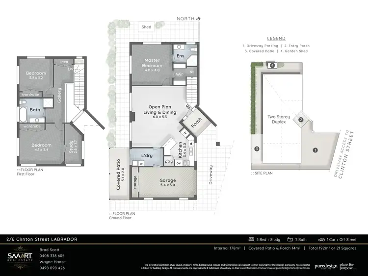 Floorplan of Homely house listing, 2/6 Clinton Street, Labrador QLD 4215