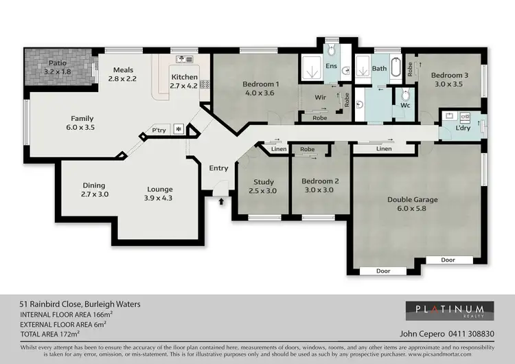 Floorplan of Homely house listing, 51 Rainbird Close, Burleigh Waters QLD 4220