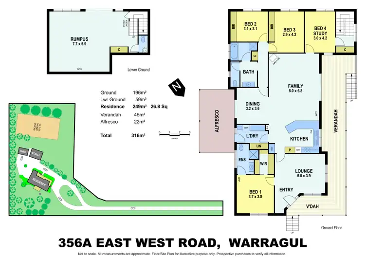 Floorplan of Homely house listing, 356 East West Road, Warragul VIC 3820