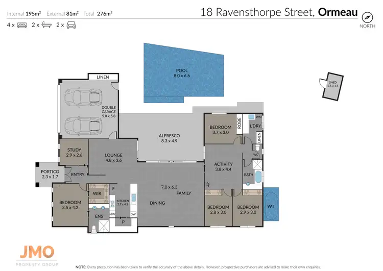 Floorplan of Homely house listing, 18 Ravensthorpe Street, Ormeau QLD 4208