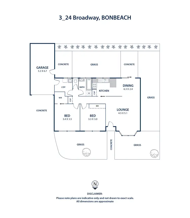 Floorplan of Homely unit listing, 3/24 Broadway, Bonbeach VIC 3196