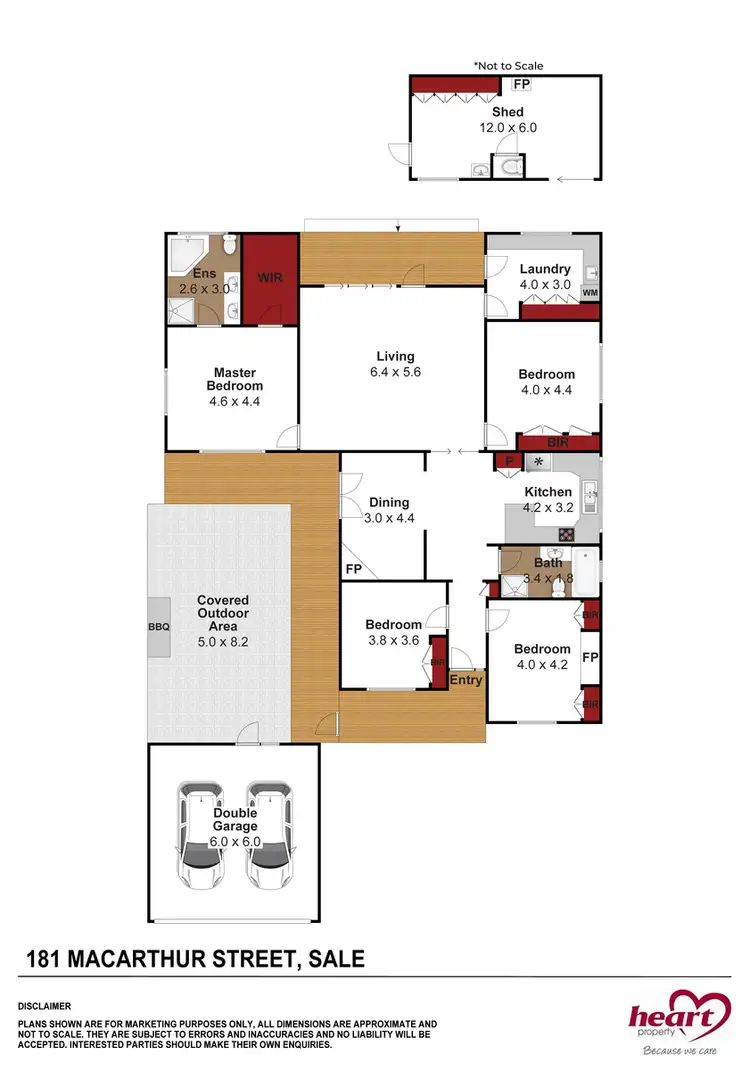 Floorplan of Homely house listing, 181 Macarthur Street, Sale VIC 3850