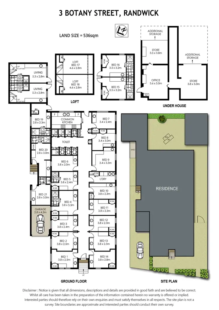 Floorplan of Homely house listing, 3 Botany Street, Randwick NSW 2031