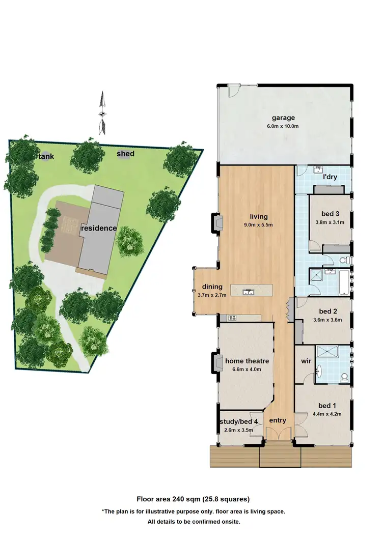 Floorplan of Homely house listing, 1 Ford Road, Emerald VIC 3782