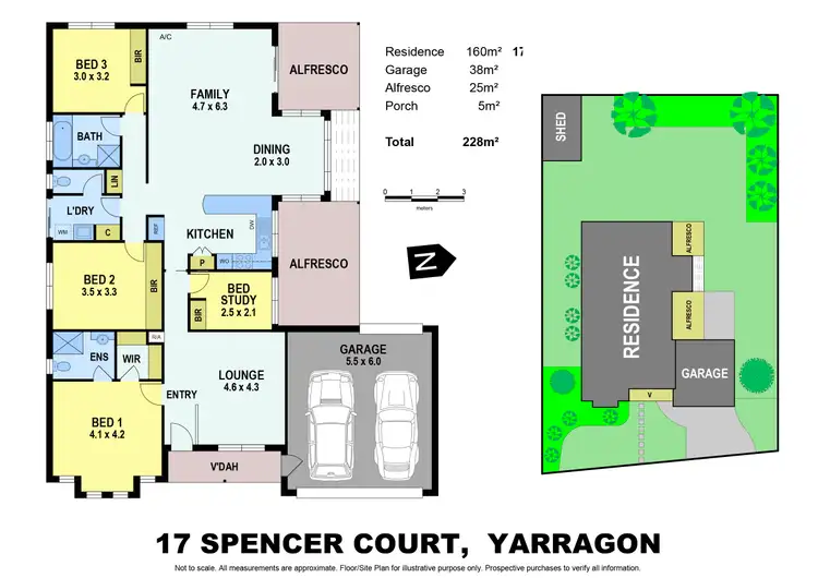 Floorplan of Homely house listing, 17 Spencer Court, Yarragon VIC 3823