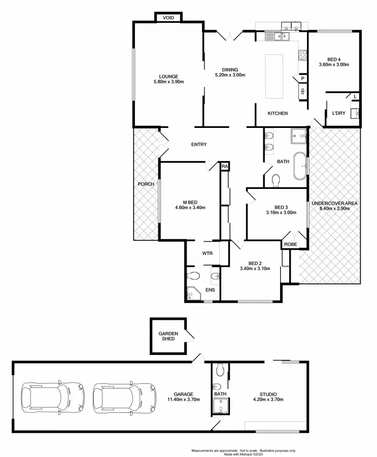 Floorplan of Homely house listing, 19 MITCHELL STREET, Wodonga VIC 3690