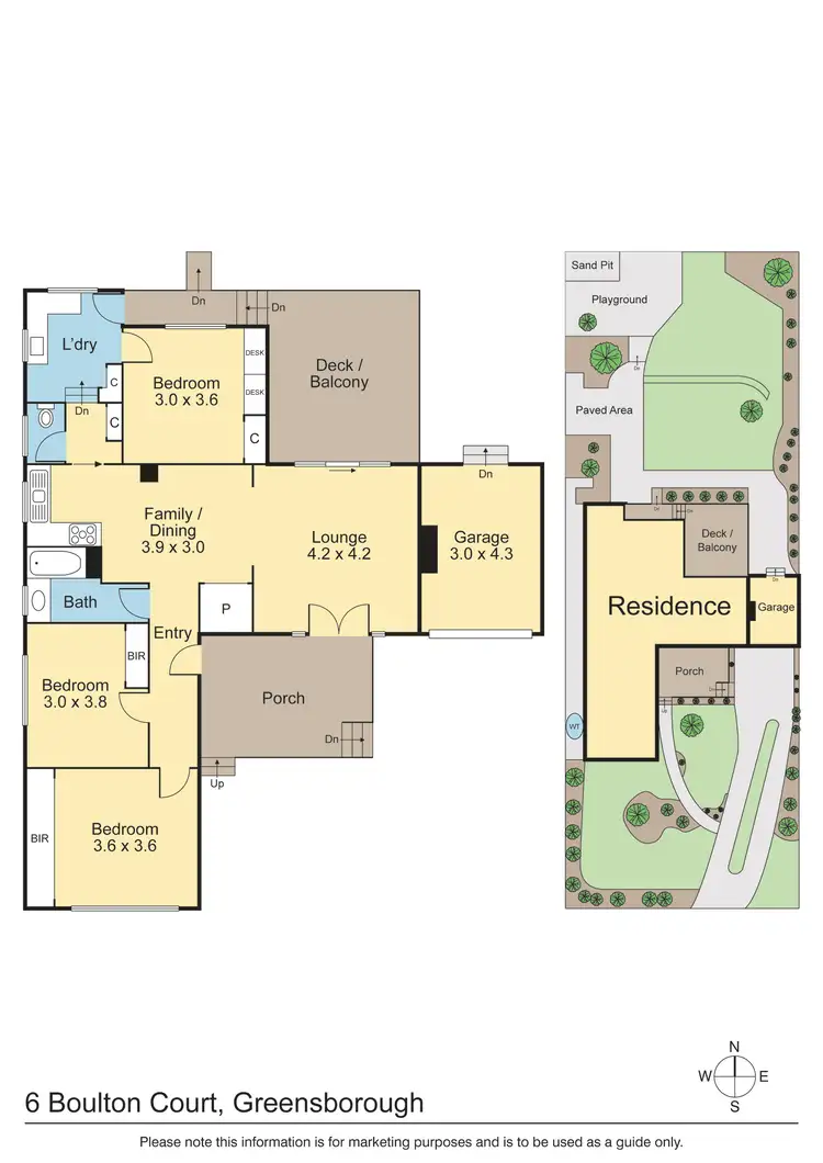 Floorplan of Homely house listing, 6 Boulton Court, Greensborough VIC 3088
