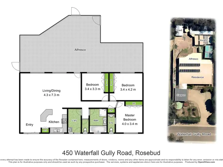 Floorplan of Homely house listing, 450 Waterfall Gully Road, Rosebud VIC 3939