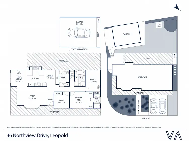 Floorplan of Homely house listing, 36 Northview Drive, Leopold VIC 3224