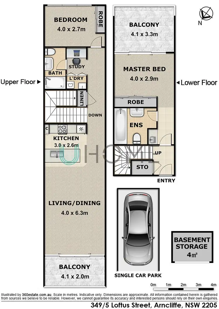 Floorplan of Homely apartment listing, 349/5 Loftus Street, Arncliffe NSW 2205