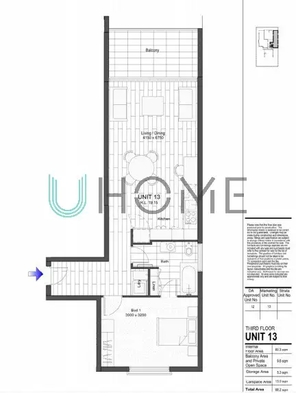 Floorplan of Homely apartment listing, 13/10 Hope St, Rosehill NSW 2142