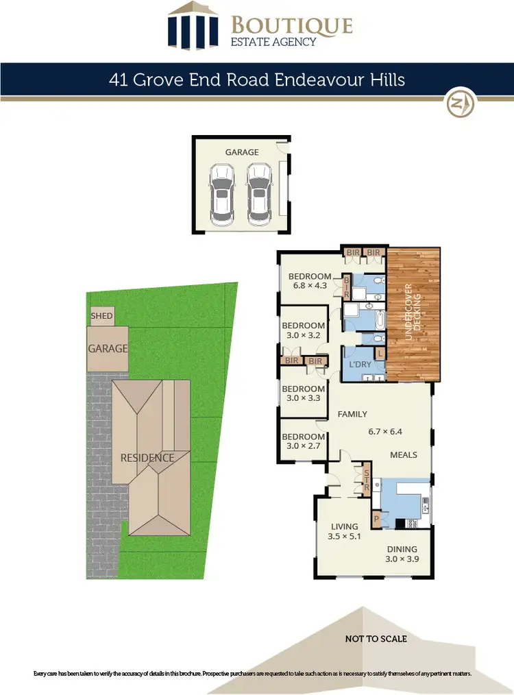 Floorplan of Homely house listing, 41 Grove End Road, Endeavour Hills VIC 3802
