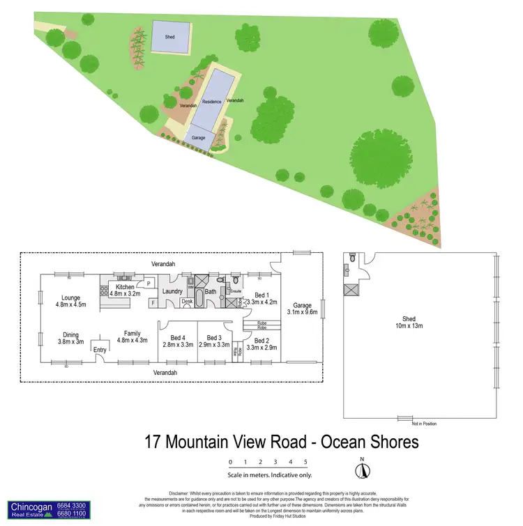 Floorplan of Homely rural property listing, 17 Mountain View Road, Ocean Shores NSW 2483