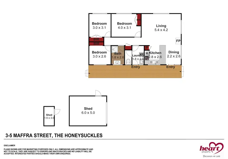 Floorplan of Homely house listing, 3-5 Maffra Street, The Honeysuckles VIC 3851