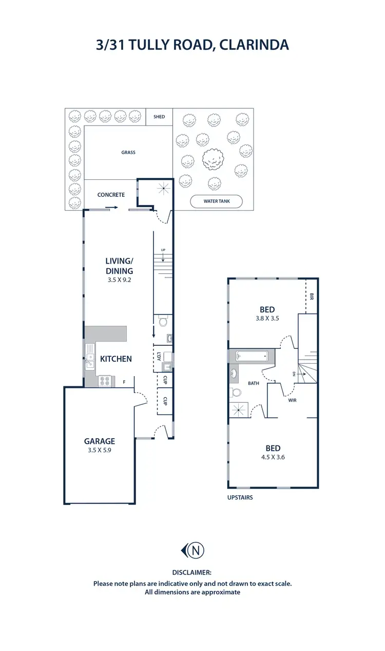 Floorplan of Homely townhouse listing, 3/31 Tully Road, Clarinda VIC 3169