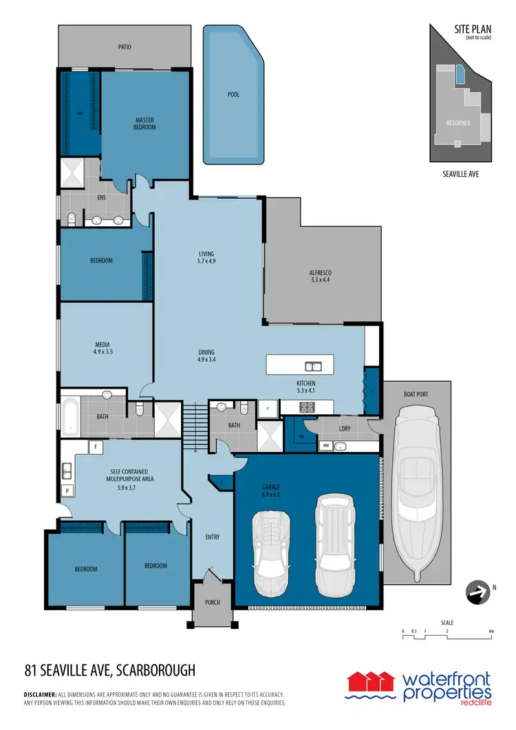 Floorplan of Homely house listing, 81 SEAVILLE AVENUE, Scarborough QLD 4020