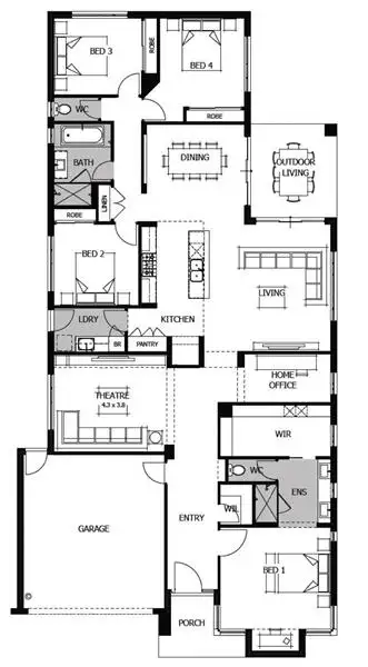 Floorplan of Homely house listing, 6 Fletcher Road, Craigieburn VIC 3064